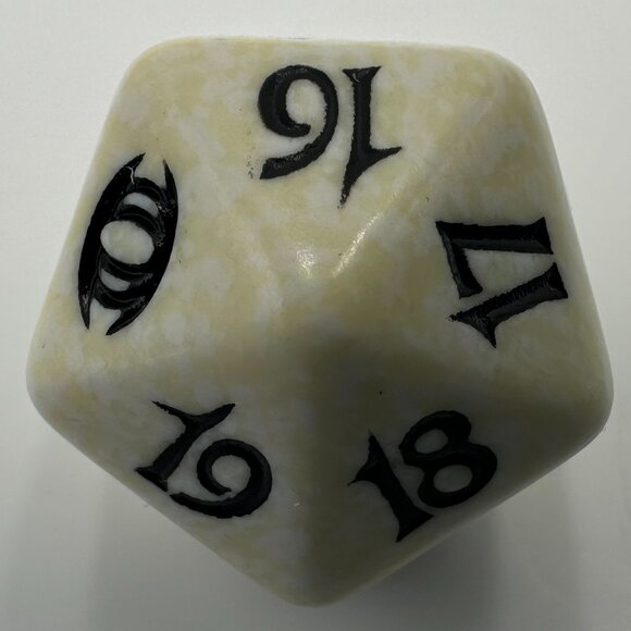 Magic The Gathering Future Sight White D20 Spindown Die - Picture 2 of 6